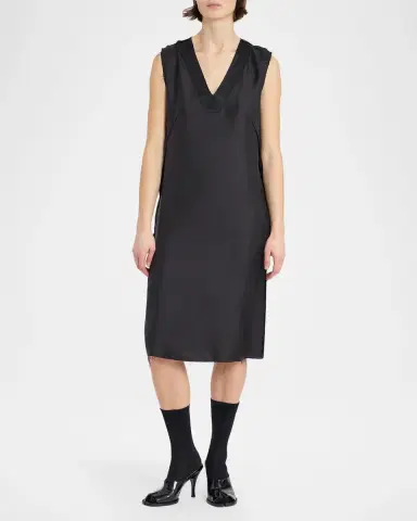 Maison Margiela Sleeveless Silk Midi Dress | Thumbnail 4 Maison Margiela Sleeveless Silk Midi Dress | Thumbnail 4