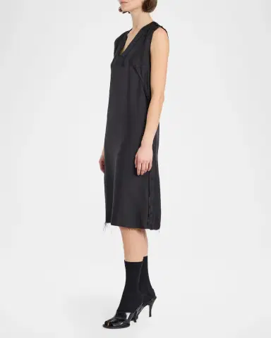 Maison Margiela Sleeveless Silk Midi Dress | Thumbnail 6 Maison Margiela Sleeveless Silk Midi Dress | Thumbnail 6