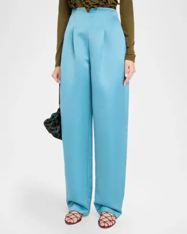 Ulla Johnson Edlyn Satin Wide-Leg Pants | Thumbnail 4 Ulla Johnson Edlyn Satin Wide-Leg Pants | Thumbnail 4