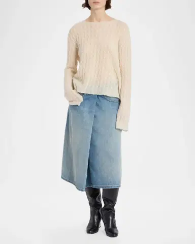 Maison Margiela Wool-Cashmere Crewneck Sweater | Thumbnail 2 Maison Margiela Wool-Cashmere Crewneck Sweater | Thumbnail 2