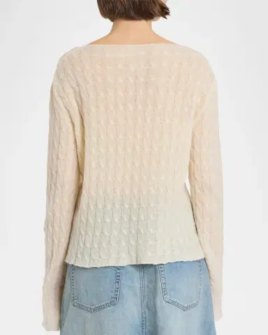 Maison Margiela Wool-Cashmere Crewneck Sweater | Thumbnail 3 Maison Margiela Wool-Cashmere Crewneck Sweater | Thumbnail 3