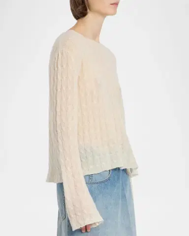Maison Margiela Wool-Cashmere Crewneck Sweater | Thumbnail 6 Maison Margiela Wool-Cashmere Crewneck Sweater | Thumbnail 6