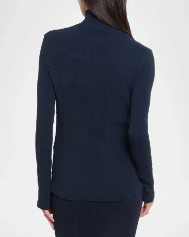 Issey Miyake Rill Plisse Jersey Turtleneck Cardigan | Thumbnail 3 Issey Miyake Rill Plisse Jersey Turtleneck Cardigan | Thumbnail 3