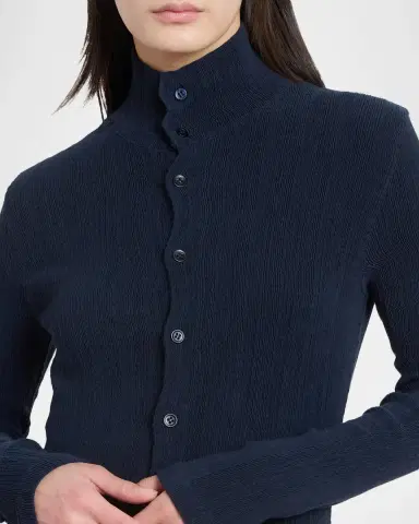 Issey Miyake Rill Plisse Jersey Turtleneck Cardigan | Thumbnail 5 Issey Miyake Rill Plisse Jersey Turtleneck Cardigan | Thumbnail 5