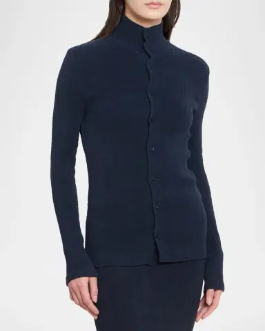 Issey Miyake Rill Plisse Jersey Turtleneck Cardigan | Thumbnail 6 Issey Miyake Rill Plisse Jersey Turtleneck Cardigan | Thumbnail 6