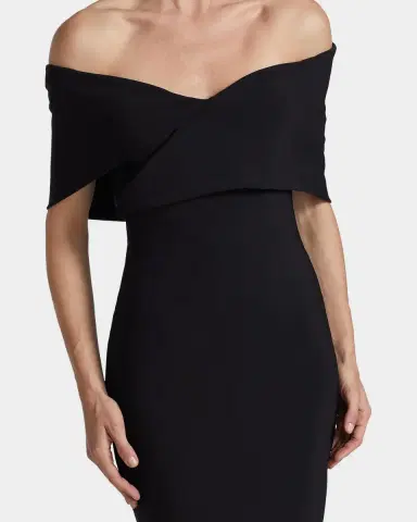 Chiara Boni La Petite Robe Portrait Neckline Stretch-Jersey Trumpet Gown | Thumbnail 5 Chiara Boni La Petite Robe Portrait Neckline Stretch-Jersey Trumpet Gown | Thumbnail 5