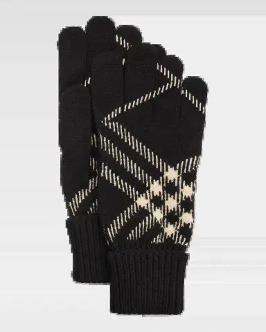 Burberry Check Cashmere-Blend Gloves | Thumbnail 2 Burberry Check Cashmere-Blend Gloves | Thumbnail 2