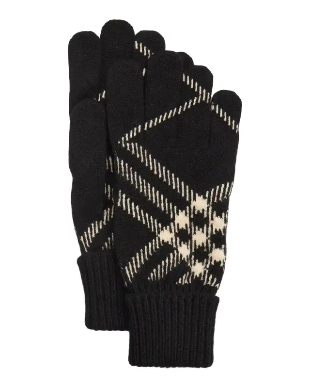 Check Cashmere-Blend Gloves Check Cashmere-Blend Gloves