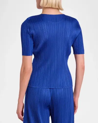 Issey Miyake Monthly Colors: July Short-Sleeve Pleats Top | Thumbnail 3 Issey Miyake Monthly Colors: July Short-Sleeve Pleats Top | Thumbnail 3