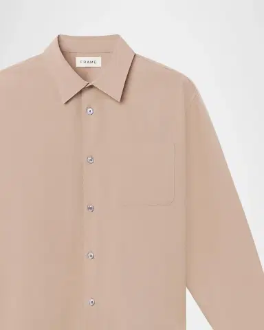 Frame Men's Cotton-Lyocell Button-Down Shirt | Thumbnail 8 Frame Men's Cotton-Lyocell Button-Down Shirt | Thumbnail 8
