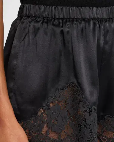 RE/DONE Jennie Lace-Trim Satin Shorts | Thumbnail 5 RE/DONE Jennie Lace-Trim Satin Shorts | Thumbnail 5