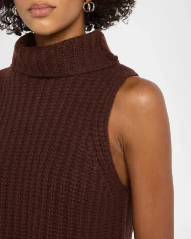 Sablyn Saige Cropped Cashmere Turtleneck Sweater Vest | Thumbnail 5 Sablyn Saige Cropped Cashmere Turtleneck Sweater Vest | Thumbnail 5
