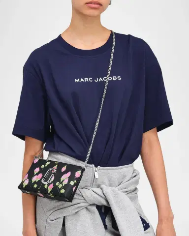 Marc Jacobs The Pochette Snapshot Floral Convertible Leather Shoulder Bag | Thumbnail 4 Marc Jacobs The Pochette Snapshot Floral Convertible Leather Shoulder Bag | Thumbnail 4