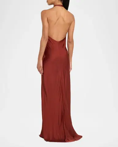 A.L.C. Mabel Twist-Front Halter Gown | Thumbnail 3 A.L.C. Mabel Twist-Front Halter Gown | Thumbnail 3