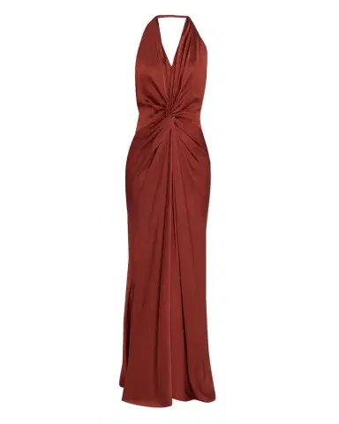 A.L.C. Mabel Twist-Front Halter Gown | Thumbnail 1 A.L.C. Mabel Twist-Front Halter Gown | Thumbnail 1