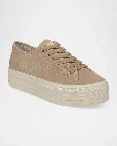 Veronica Beard Truett Platform Suede Sneakers | Thumbnail 2 Veronica Beard Truett Platform Suede Sneakers | Thumbnail 2