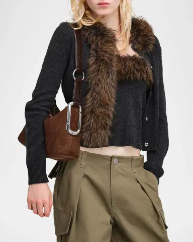 Marc Jacobs Scene Medium Suede Shoulder Bag | Thumbnail 2 Marc Jacobs Scene Medium Suede Shoulder Bag | Thumbnail 2