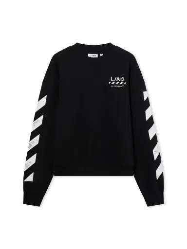 Off-White L/AB Diagonal Crewneck Sweatshirt | Thumbnail 2 Off-White L/AB Diagonal Crewneck Sweatshirt | Thumbnail 2
