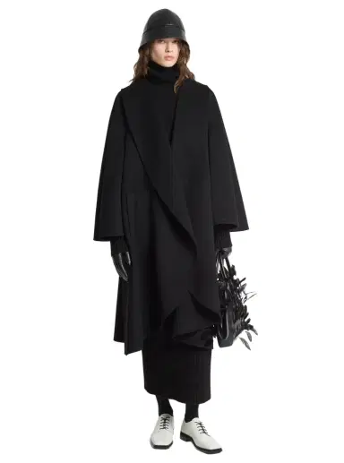 Michael Kors Collection Double Faced Wool Melton Opera Clutch Coat | Thumbnail 1 Michael Kors Collection Double Faced Wool Melton Opera Clutch Coat | Thumbnail 1