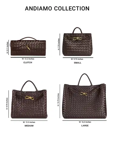 Bottega Veneta Women's Andiamo Intrecciato Leather Top-Handle Clutch - Emerald | Thumbnail 7 Bottega Veneta Women's Andiamo Intrecciato Leather Top-Handle Clutch - Emerald | Thumbnail 7