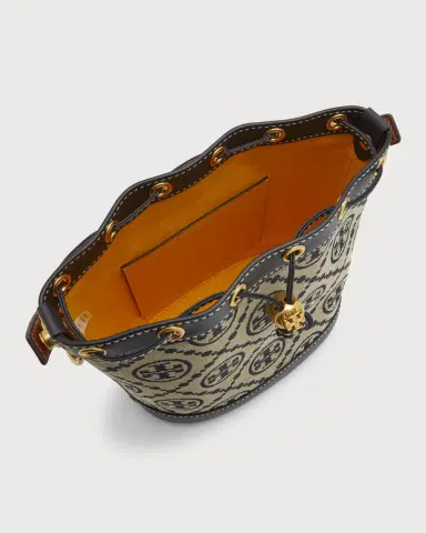 Tory Burch T Monogram Jacquard Bucket Bag | Thumbnail 3 Tory Burch T Monogram Jacquard Bucket Bag | Thumbnail 3