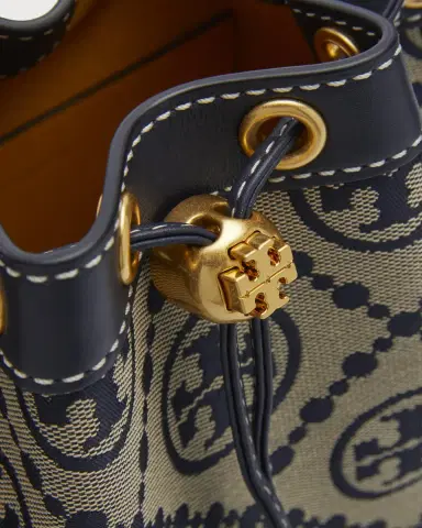 Tory Burch T Monogram Jacquard Bucket Bag | Thumbnail 5 Tory Burch T Monogram Jacquard Bucket Bag | Thumbnail 5
