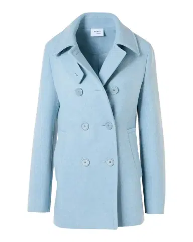 Akris punto Wool Double-Breasted Peacoat | Thumbnail 1 Akris punto Wool Double-Breasted Peacoat | Thumbnail 1