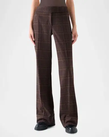 Akris punto Milly Blanket Check Flannel Pants | Thumbnail 2 Akris punto Milly Blanket Check Flannel Pants | Thumbnail 2