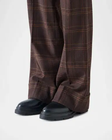 Akris punto Milly Blanket Check Flannel Pants | Thumbnail 5 Akris punto Milly Blanket Check Flannel Pants | Thumbnail 5