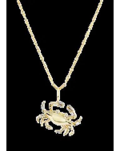 Brent Neale 18K Medium Zodiac Pendant, Cancer | Thumbnail 2 Brent Neale 18K Medium Zodiac Pendant, Cancer | Thumbnail 2