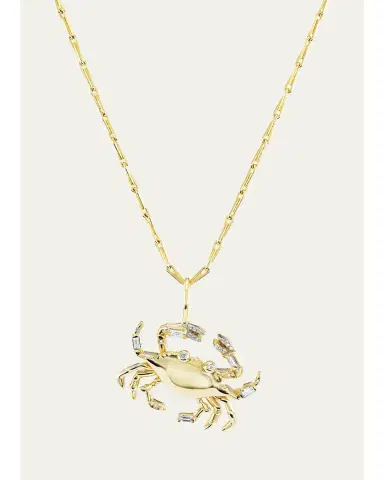 Brent Neale 18K Medium Zodiac Pendant, Cancer | Thumbnail 1 Brent Neale 18K Medium Zodiac Pendant, Cancer | Thumbnail 1