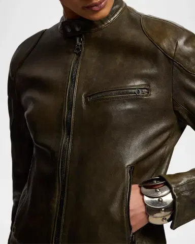 Ralph Lauren Collection Soft Leather Moto Jacket | Thumbnail 5 Ralph Lauren Collection Soft Leather Moto Jacket | Thumbnail 5