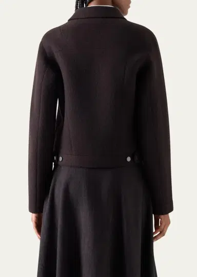 Akris punto Boiled Wool Single-Breasted Jacket | Thumbnail 3 Akris punto Boiled Wool Single-Breasted Jacket | Thumbnail 3