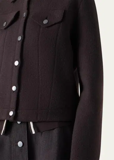 Akris punto Boiled Wool Single-Breasted Jacket | Thumbnail 5 Akris punto Boiled Wool Single-Breasted Jacket | Thumbnail 5