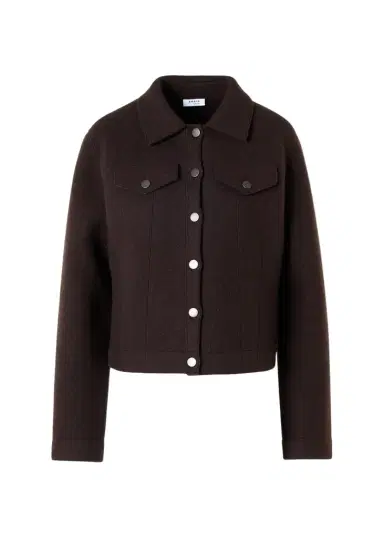 Akris punto Boiled Wool Single-Breasted Jacket | Thumbnail 1 Akris punto Boiled Wool Single-Breasted Jacket | Thumbnail 1