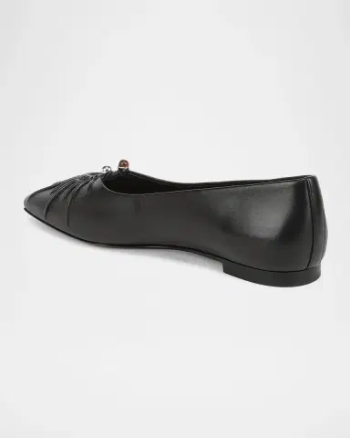 Vince Dany Gathered Leather Ballerina Flats | Thumbnail 3 Vince Dany Gathered Leather Ballerina Flats | Thumbnail 3