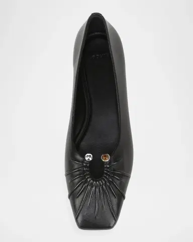 Vince Dany Gathered Leather Ballerina Flats | Thumbnail 4 Vince Dany Gathered Leather Ballerina Flats | Thumbnail 4