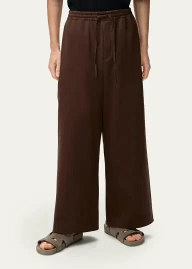 Loewe x Paula's Ibiza Men's Washed Satin Wide-Leg Drawstring Pants | Thumbnail 4 Loewe x Paula's Ibiza Men's Washed Satin Wide-Leg Drawstring Pants | Thumbnail 4