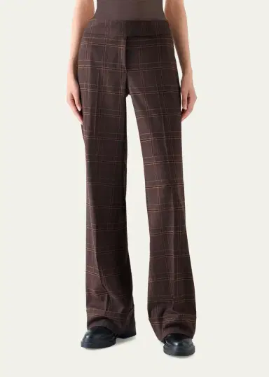 Akris punto Milly Blanket Check Flannel Pants | Thumbnail 2 Akris punto Milly Blanket Check Flannel Pants | Thumbnail 2