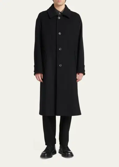 Giorgio Armani Men's Drawstring Stretch Cashmere Pants | Thumbnail 2 Giorgio Armani Men's Drawstring Stretch Cashmere Pants | Thumbnail 2