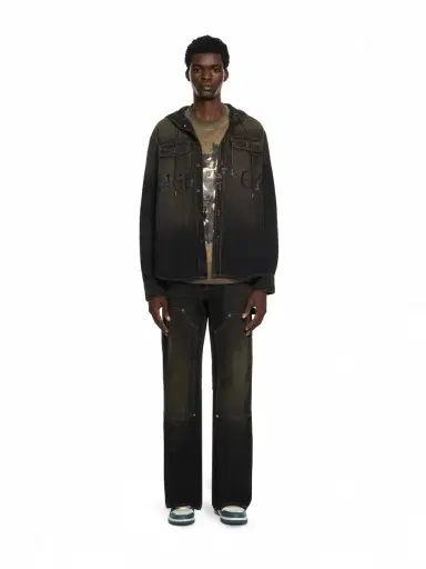 Off-White Bookish Hooded Denim Shirt | Thumbnail 2 Off-White Bookish Hooded Denim Shirt | Thumbnail 2