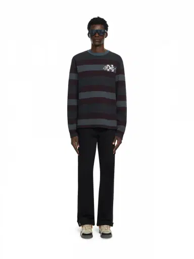 Off-White Stroke Striped Long Sleeve T-Shirt | Thumbnail 2 Off-White Stroke Striped Long Sleeve T-Shirt | Thumbnail 2