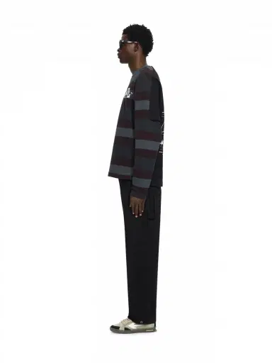 Off-White Stroke Striped Long Sleeve T-Shirt | Thumbnail 3 Off-White Stroke Striped Long Sleeve T-Shirt | Thumbnail 3