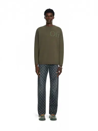 Off-White Bookish Shared Knit Crewneck | Thumbnail 2 Off-White Bookish Shared Knit Crewneck | Thumbnail 2