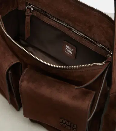 Miu Miu Utilitaire suede shoulder bag | Thumbnail 5 Miu Miu Utilitaire suede shoulder bag | Thumbnail 5