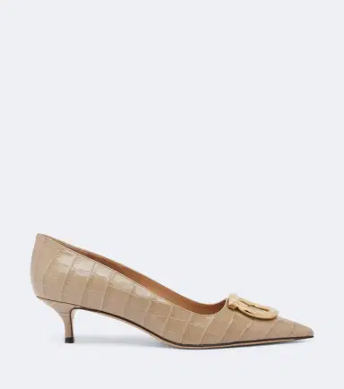 Ferragamo Lara Gancini croc-effect leather pumps | Thumbnail 2 Ferragamo Lara Gancini croc-effect leather pumps | Thumbnail 2