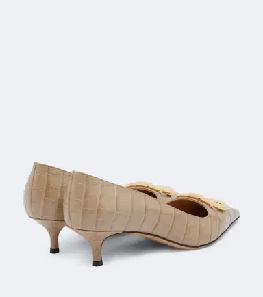 Ferragamo Lara Gancini croc-effect leather pumps | Thumbnail 4 Ferragamo Lara Gancini croc-effect leather pumps | Thumbnail 4