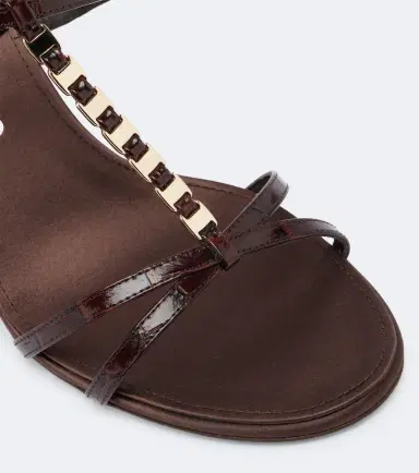 Ferragamo Tiane croc-effect embellished leather sandals | Thumbnail 4 Ferragamo Tiane croc-effect embellished leather sandals | Thumbnail 4