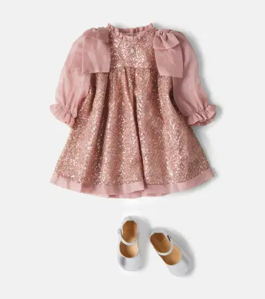 Patachou Baby bow-detail sequined dress | Thumbnail 4 Patachou Baby bow-detail sequined dress | Thumbnail 4