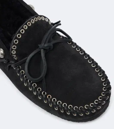 Isabel Marant Fitza shearling-lined suede loafers | Thumbnail 4 Isabel Marant Fitza shearling-lined suede loafers | Thumbnail 4